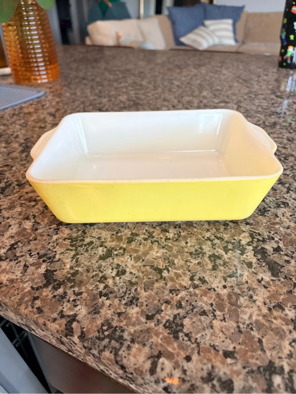 Vintage Pyrex Yellow Rectangular Baking Dish